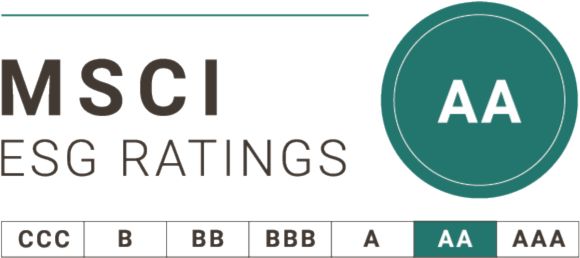 logotyp MSCI ESG ratings