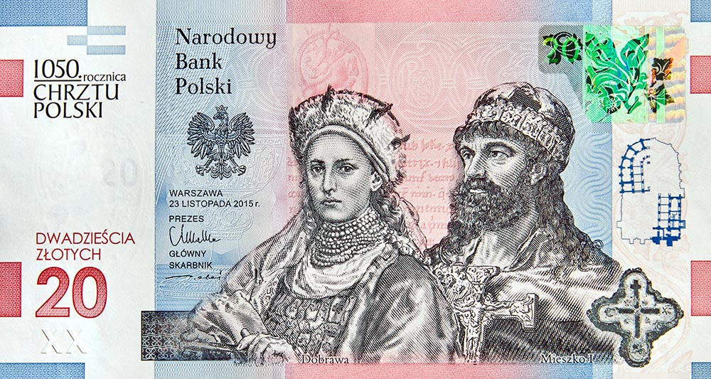 1050. rocznica Chrztu Polski i nowy banknot NBP