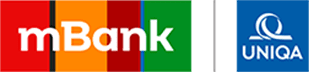 logo mBank i logo UNIQUA