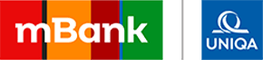 Logo mBanku i UNIQA