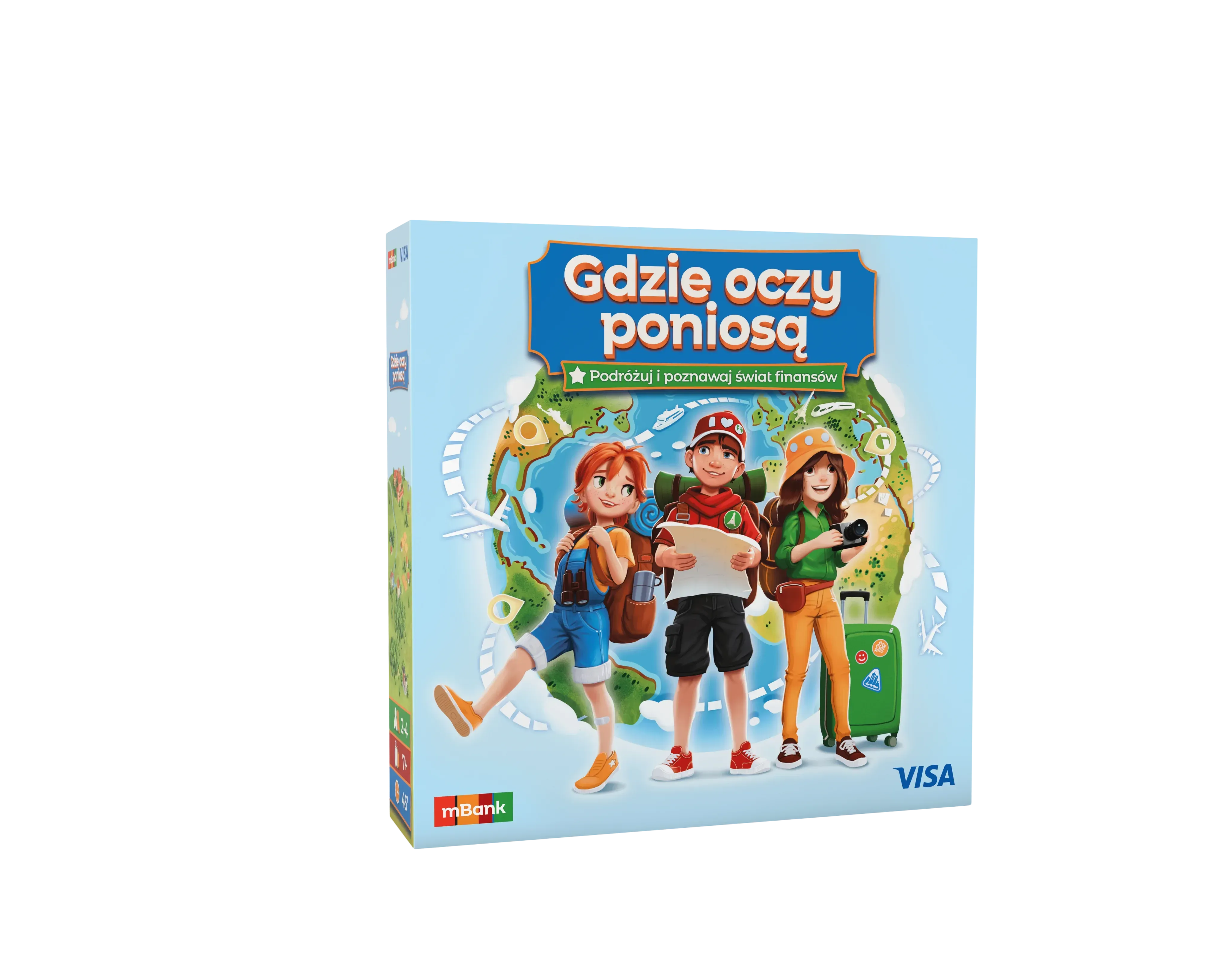 Pudełko gry planszowej Gdzie oczy poniosą