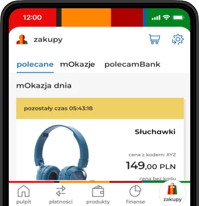 ekran aplikacji mobilnej